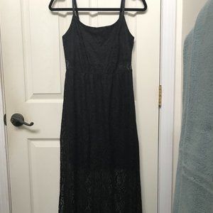 Black Lace Maxi Dress